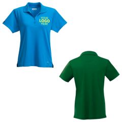 Elevate Women's Moreno Text Micro SS Polo