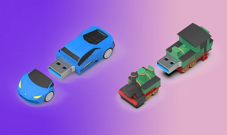 Custom Rubber USB Flash Drives