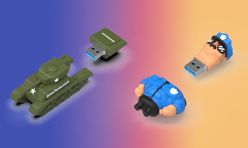 Custom Shaped USB Flash Drives