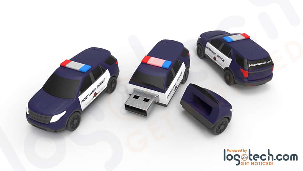 Police Cruiser USB Flash Drive