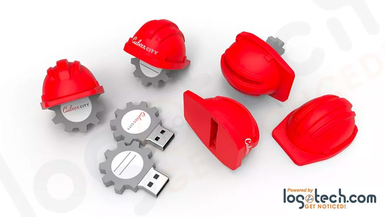 Custom Hardhat USB Flash Drive