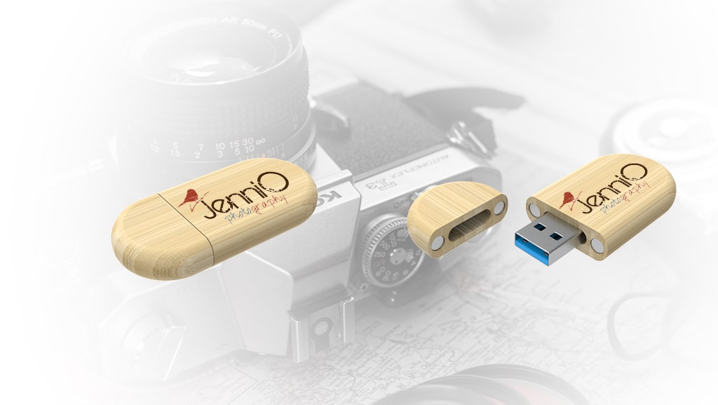 Bamboo Flash Drives for Jenni O. Photography