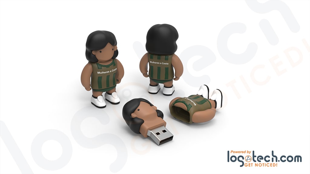 Female Basketball Player USB Flash Drive