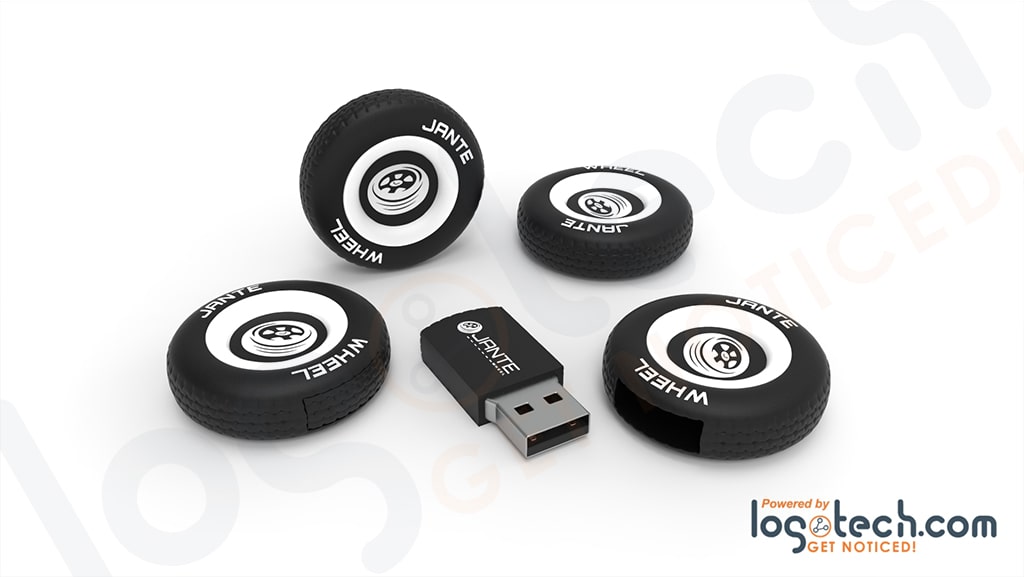 Tire and Wheel USB Flash Drive